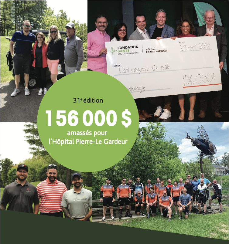 La Fondation Santé Sud de Lanaudière amasse 156 000 $ lors du Tournoi de Golf & Vélo Santé