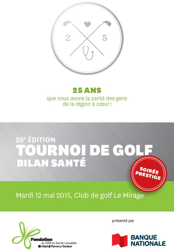 25e édition du Tournoi de golf Bilan Santé